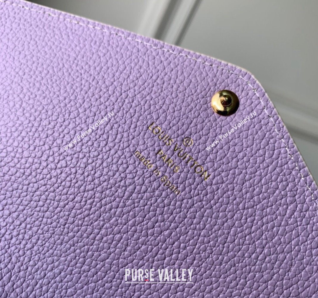 Louis Vuitton Sarah Wallet in Bicolor Monogram Empreinte Leather M81049 Purple 2024 (KI-240520079)