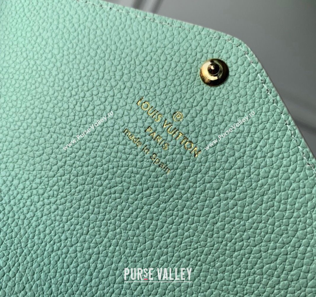 Louis Vuitton Sarah Wallet in Bicolor Monogram Empreinte Leather M81049 Green 2024 (KI-240520081)