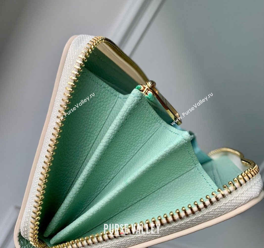 Louis Vuitton Zippy Wallet in Bicolor Monogram Empreinte Leather M69794 Green 2024 (KI-240520083)