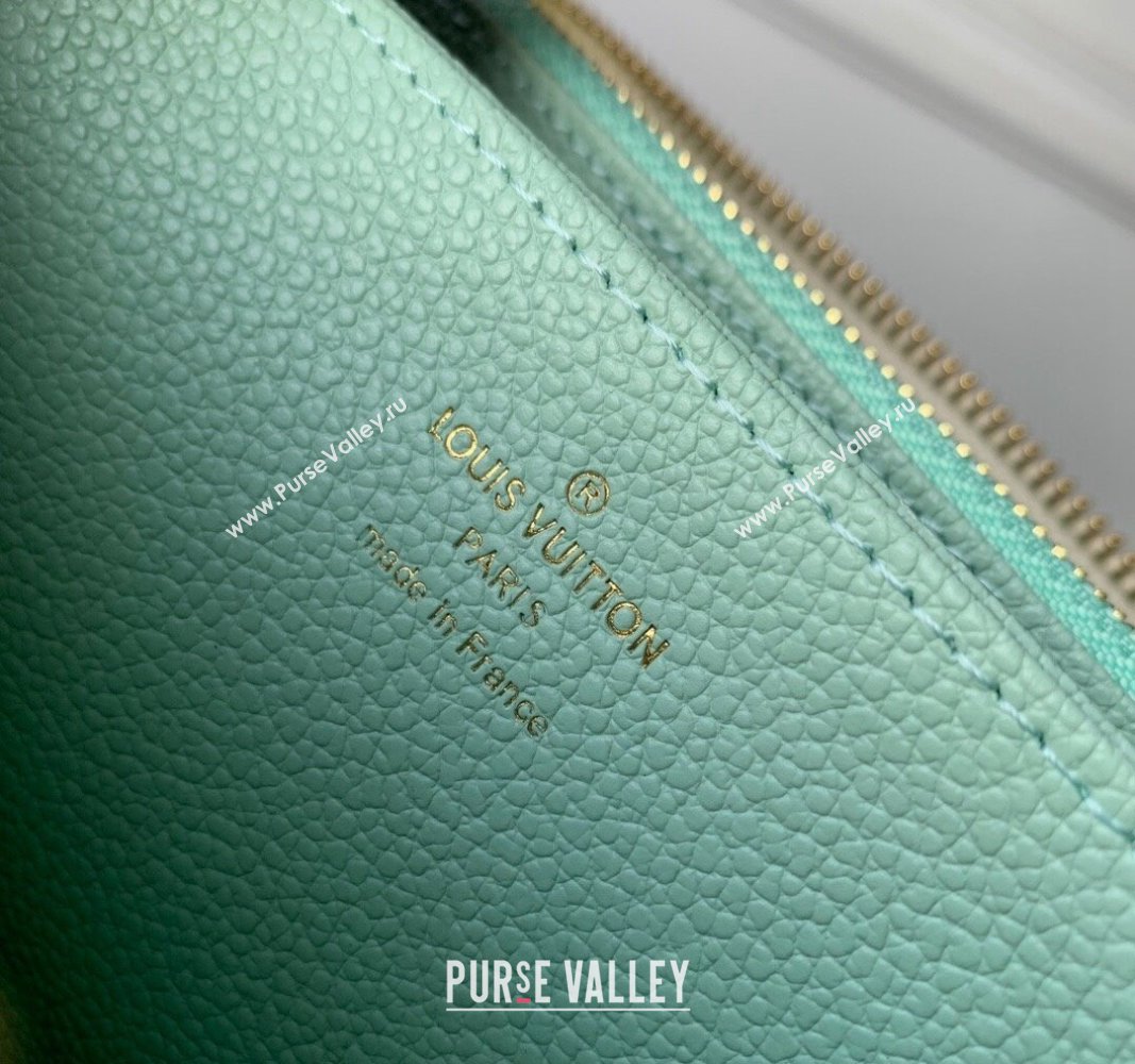 Louis Vuitton Zippy Wallet in Bicolor Monogram Empreinte Leather M69794 Green 2024 (KI-240520083)