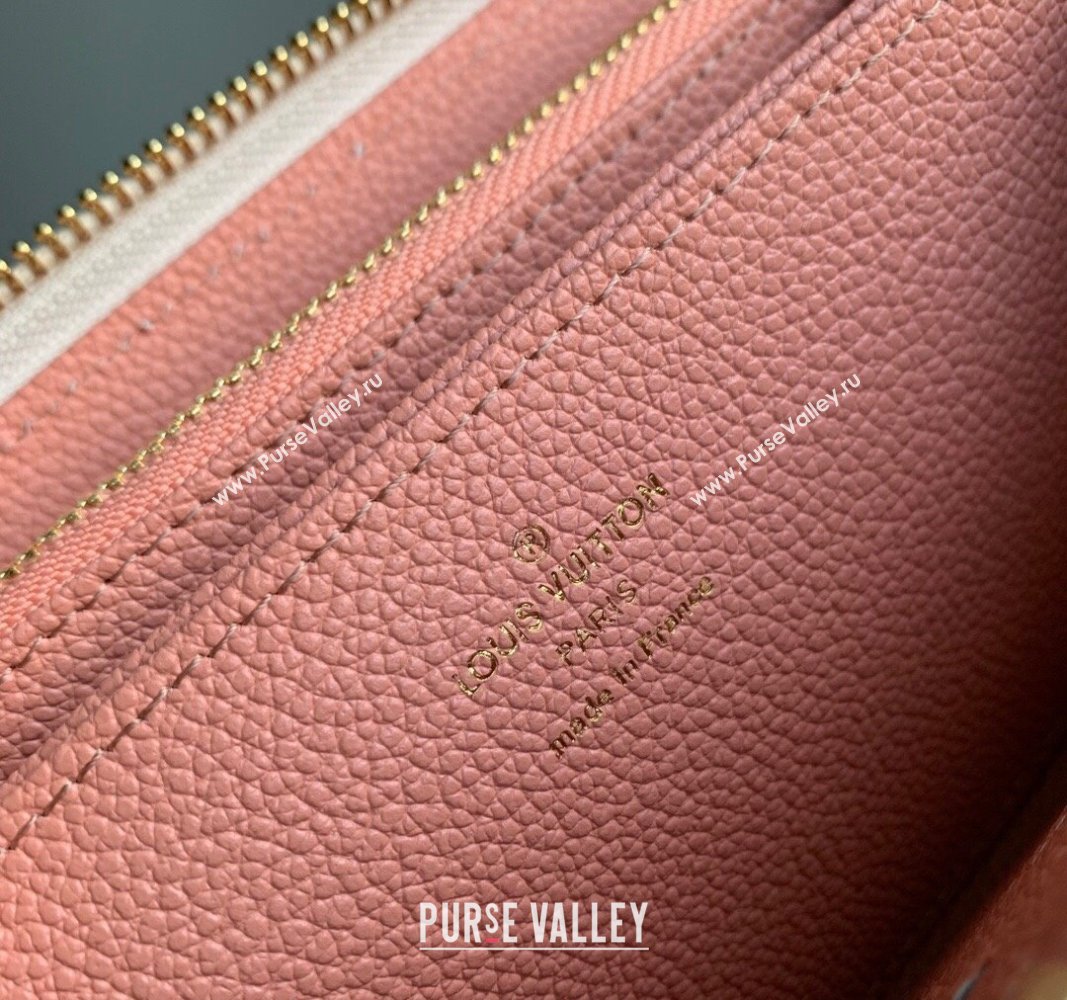 Louis Vuitton Zippy Wallet in Bicolor Monogram Empreinte Leather M69794 Pink 2024 (KI-240520084)