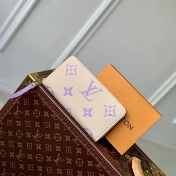 Louis Vuitton Zippy Wallet in Bicolor Monogram Empreinte Leather M69794 Purple 2024 (KI-240520085)