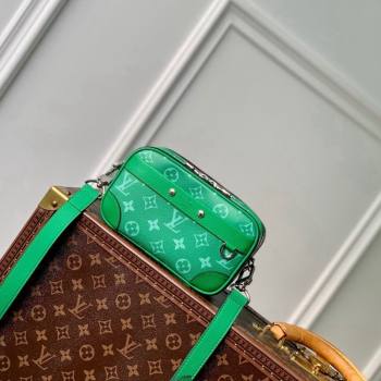 Louis Vuitton Alpha Messenger bag in Leather and Monogram Canvas M31014 Cactus Green 2024 (KI-240520100)