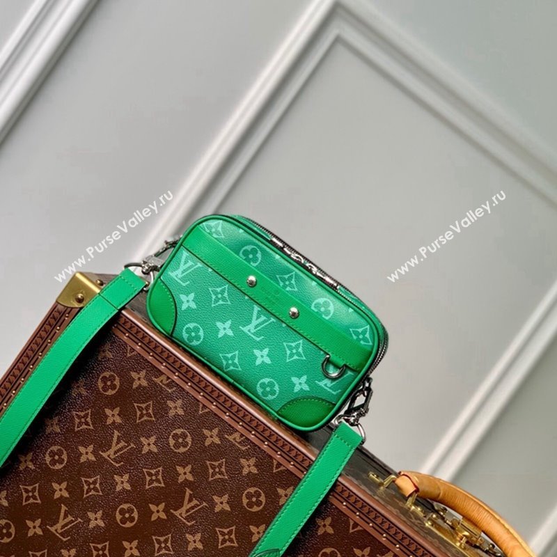 Louis Vuitton Alpha Messenger bag in Leather and Monogram Canvas M31014 Cactus Green 2024 (KI-240520100)