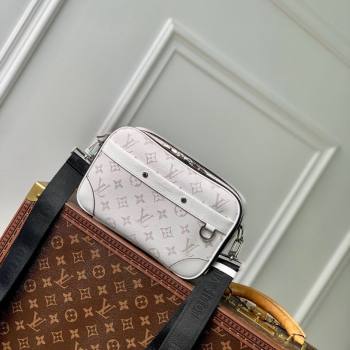 Louis Vuitton Alpha Messenger bag in Leather and Monogram Canvas M31069 Optic White 2024 (KI-240520102)