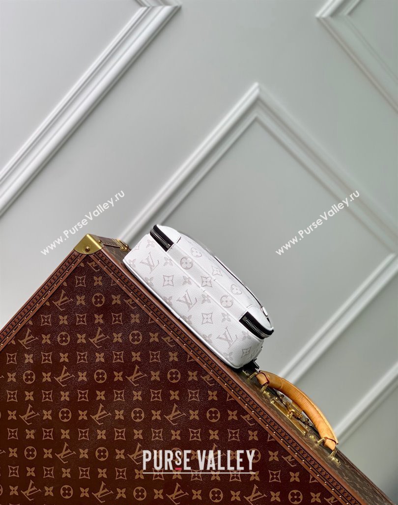 Louis Vuitton Alpha Messenger bag in Leather and Monogram Canvas M31069 Optic White 2024 (KI-240520102)