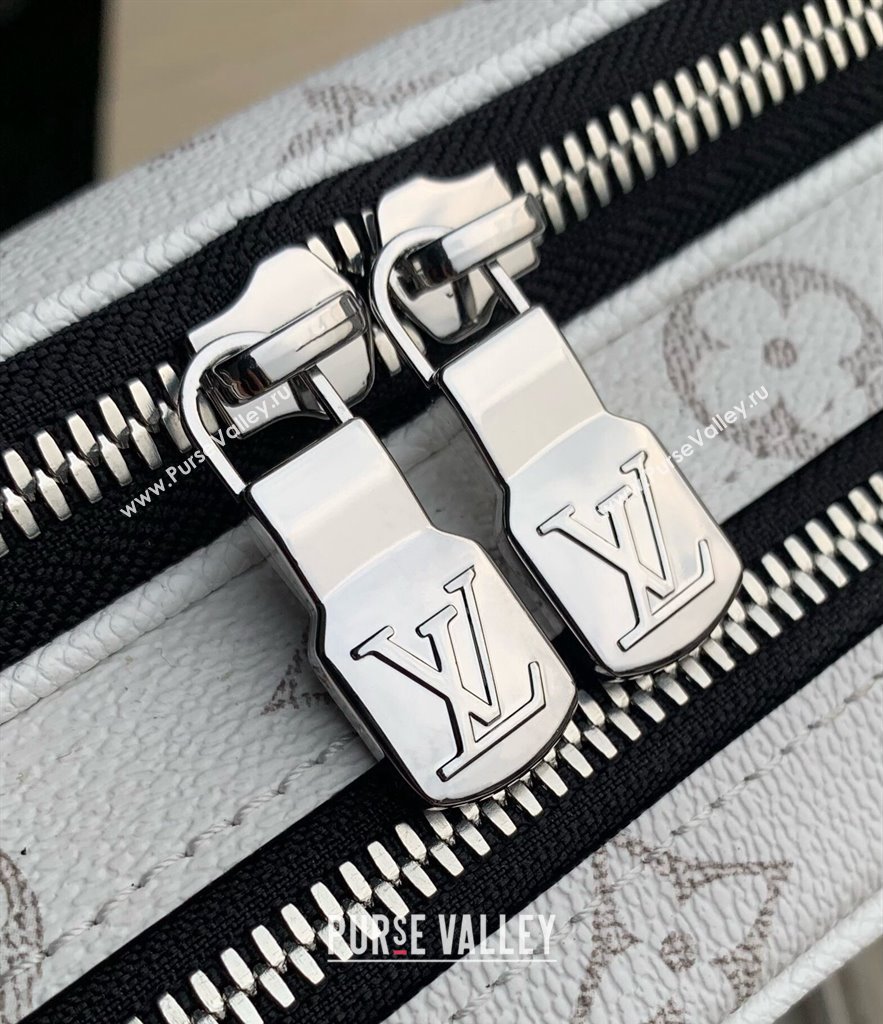 Louis Vuitton Alpha Messenger bag in Leather and Monogram Canvas M31069 Optic White 2024 (KI-240520102)