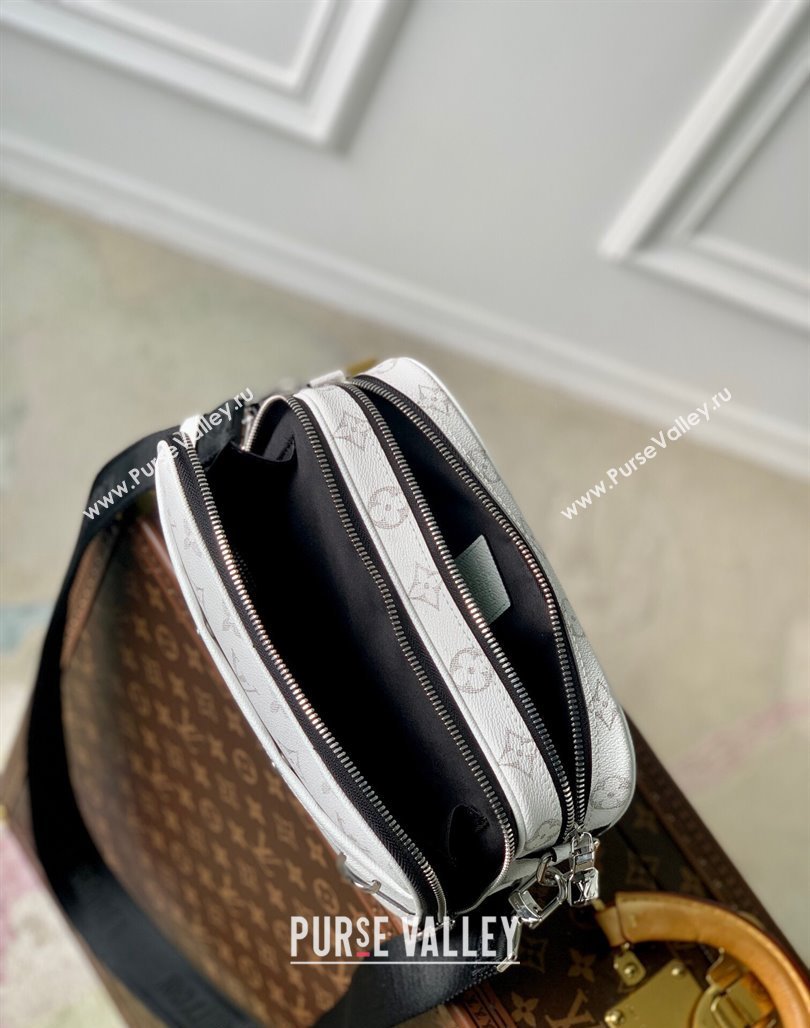 Louis Vuitton Alpha Messenger bag in Leather and Monogram Canvas M31069 Optic White 2024 (KI-240520102)