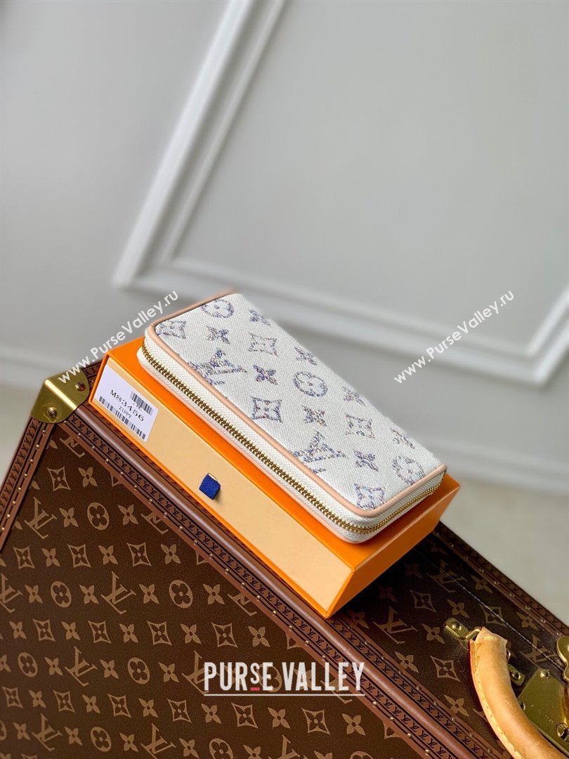 Louis Vuitton Zippy Wallet in Multicolor Beige Monogram Jacquard Fabric M83456 2024 (KI-240521040)