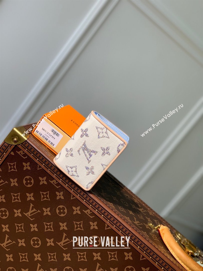 Louis Vuitton Lou Wallet in Multicolor Beige Monogram Jacquard Fabric M83500 2024 (KI-240521039)