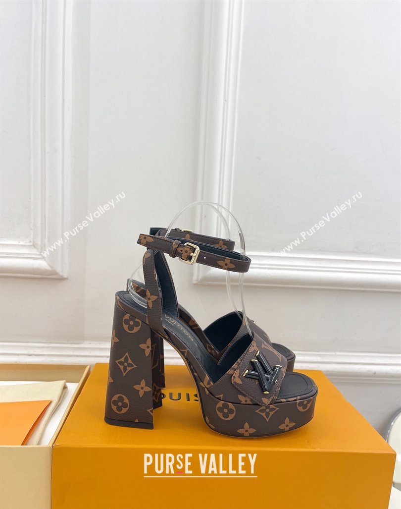 Louis Vuitton Shake Platform Sandals 12cm in Monogram Canvas 2024 0606 (MD-240606106)