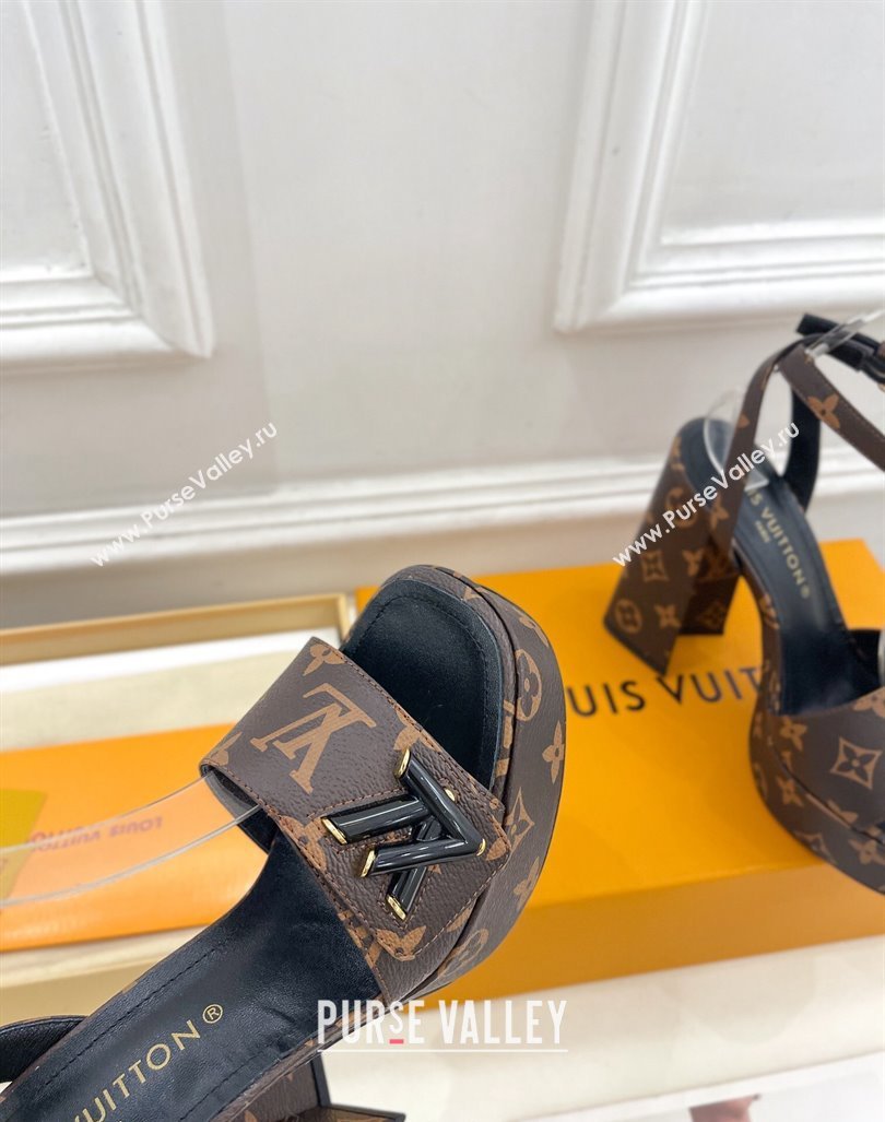 Louis Vuitton Shake Platform Sandals 12cm in Monogram Canvas 2024 0606 (MD-240606106)