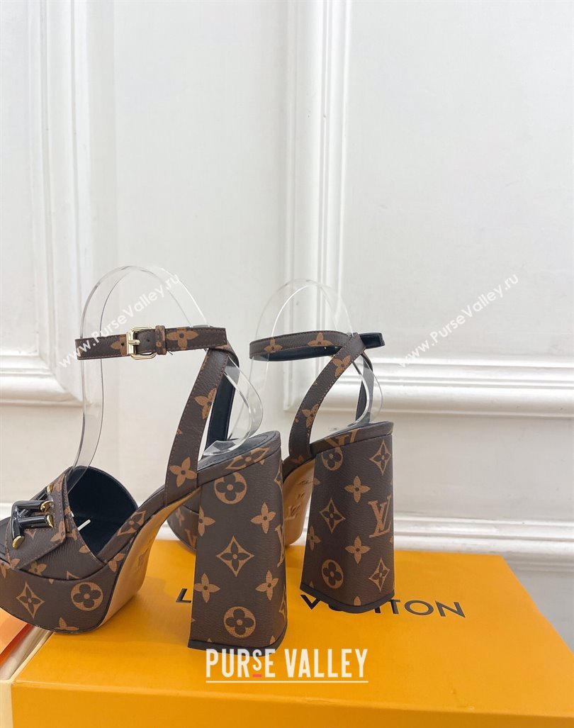 Louis Vuitton Shake Platform Sandals 12cm in Monogram Canvas 2024 0606 (MD-240606106)