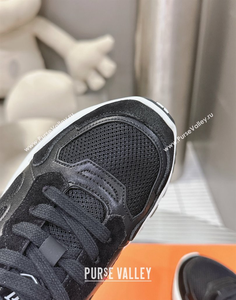 Louis Vuitton Run 55 Sneakers Black 2024 0608 (MD-240608001)