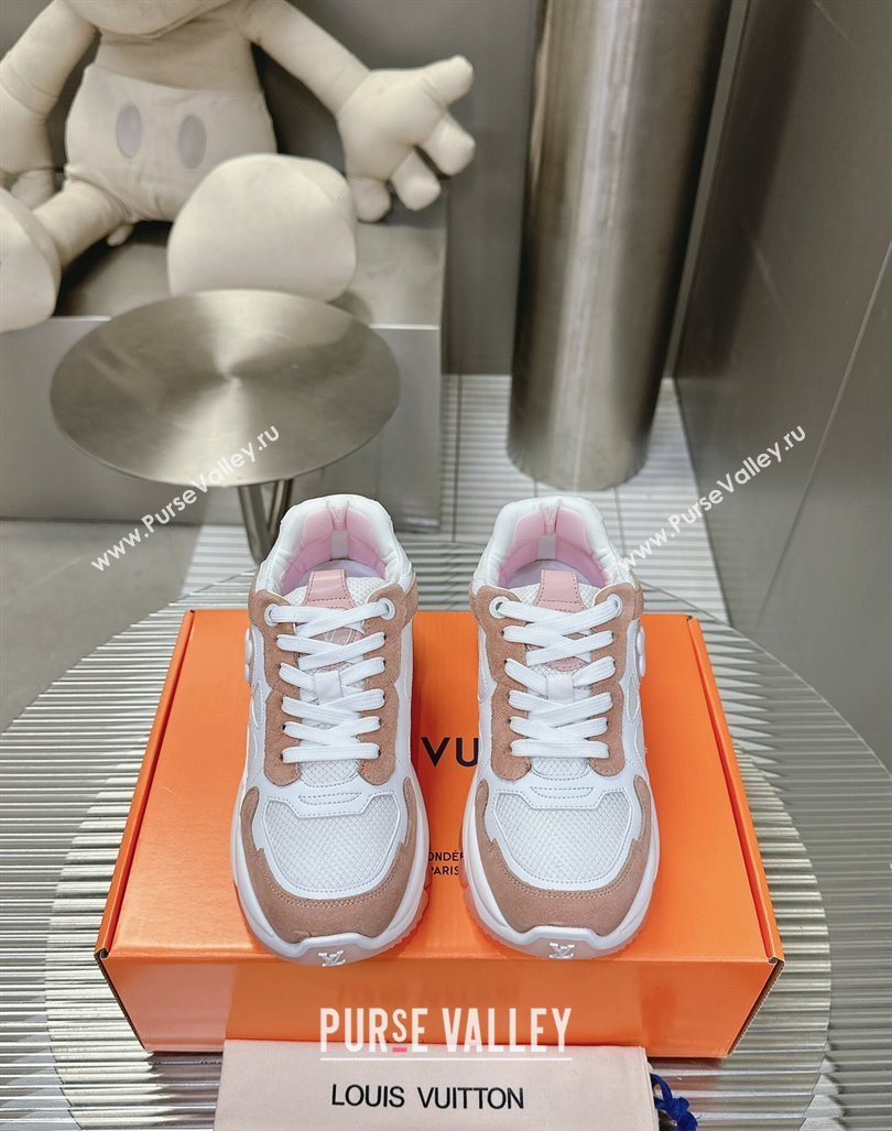 Louis Vuitton Run 55 Sneakers White/Beige 2024 0608 (MD-240608002)