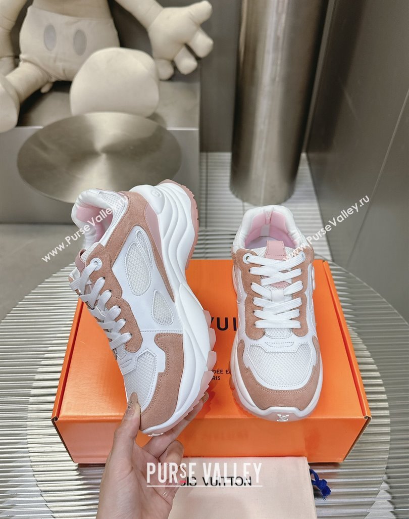 Louis Vuitton Run 55 Sneakers White/Beige 2024 0608 (MD-240608002)