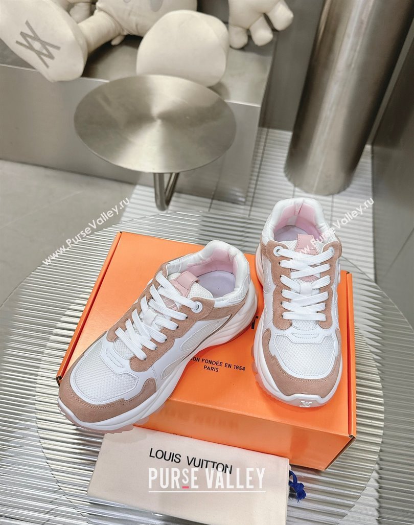Louis Vuitton Run 55 Sneakers White/Beige 2024 0608 (MD-240608002)