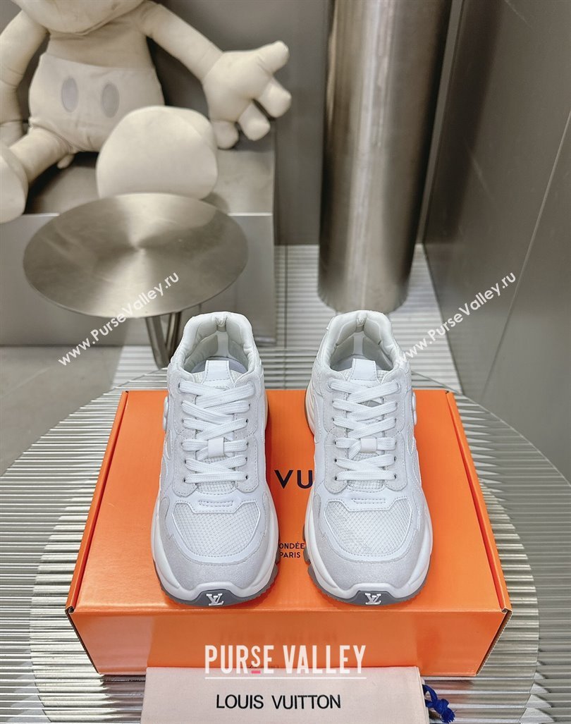 Louis Vuitton Run 55 Sneakers White/Grey 2024 0608 (MD-240608003)