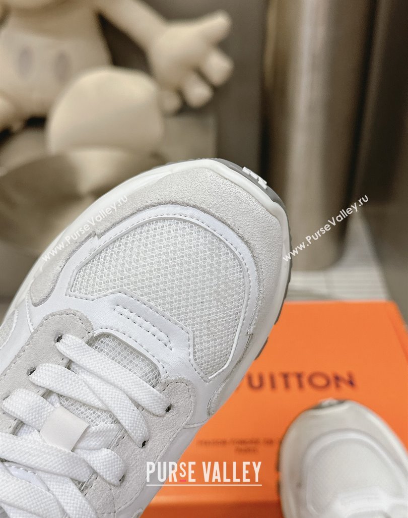 Louis Vuitton Run 55 Sneakers White/Grey 2024 0608 (MD-240608003)