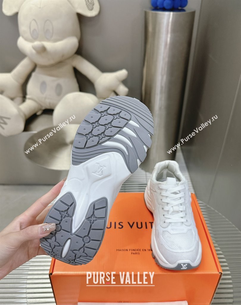 Louis Vuitton Run 55 Sneakers White/Grey 2024 0608 (MD-240608003)