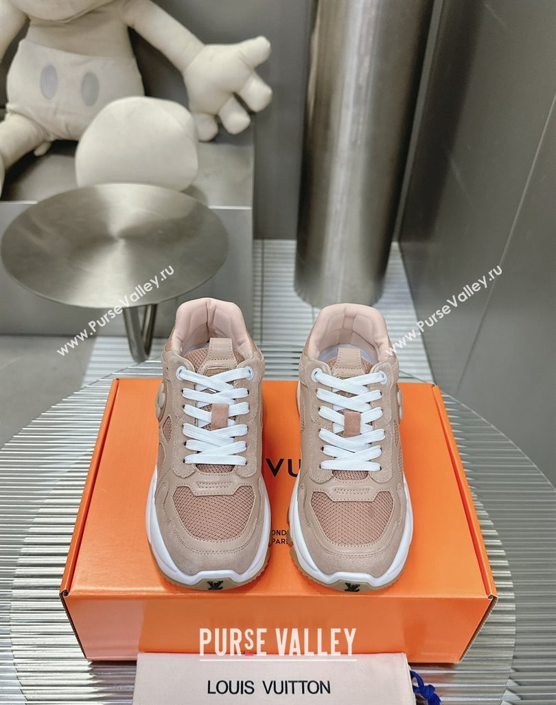 Louis Vuitton Run 55 Sneakers Beige 2 2024 0608 (MD-240608004)