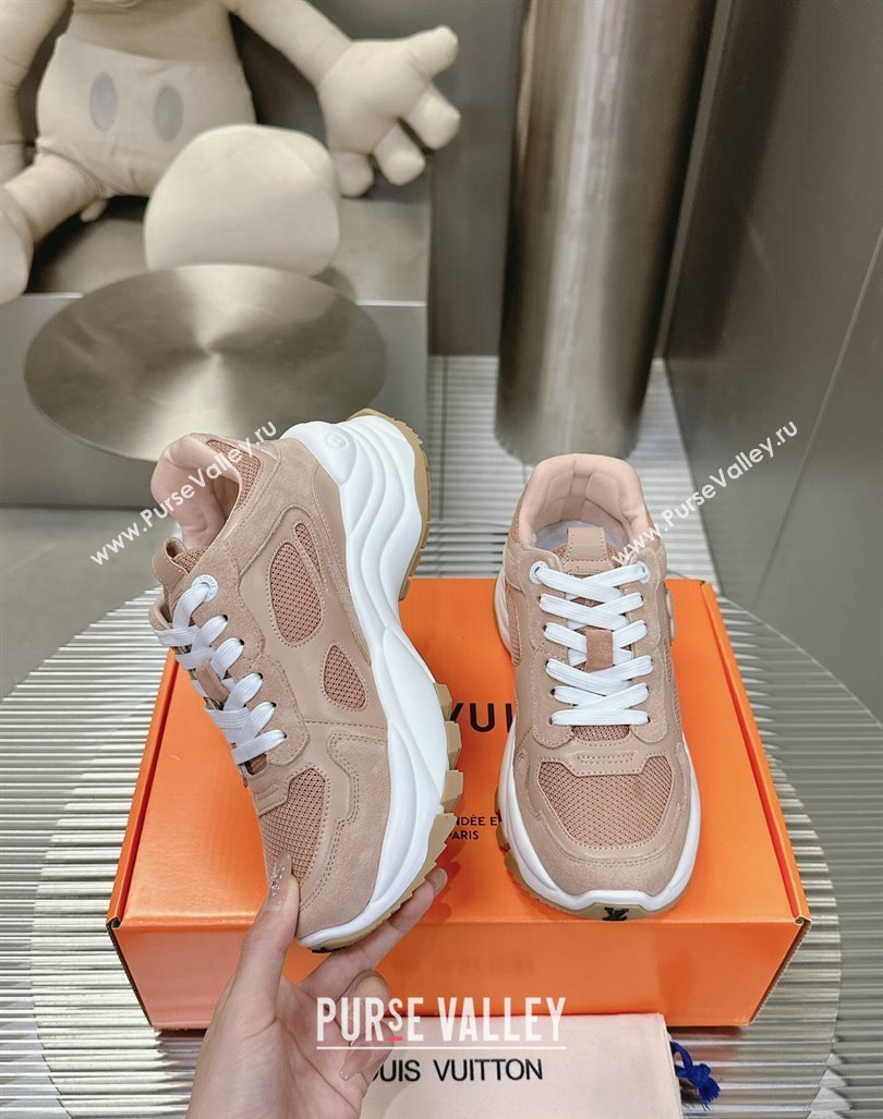 Louis Vuitton Run 55 Sneakers Beige 2 2024 0608 (MD-240608004)