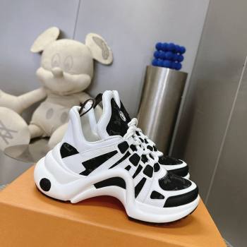Louis Vuitton Archlight Sneakers in Leather and Monogram Denim Black 2024 0608 (MD-240608012)
