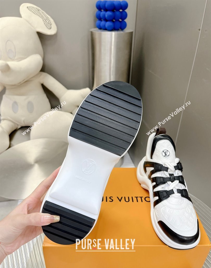 Louis Vuitton Archlight Sneakers in Monogram Calf Leather White/Black 2024 0608 (MD-240608017)