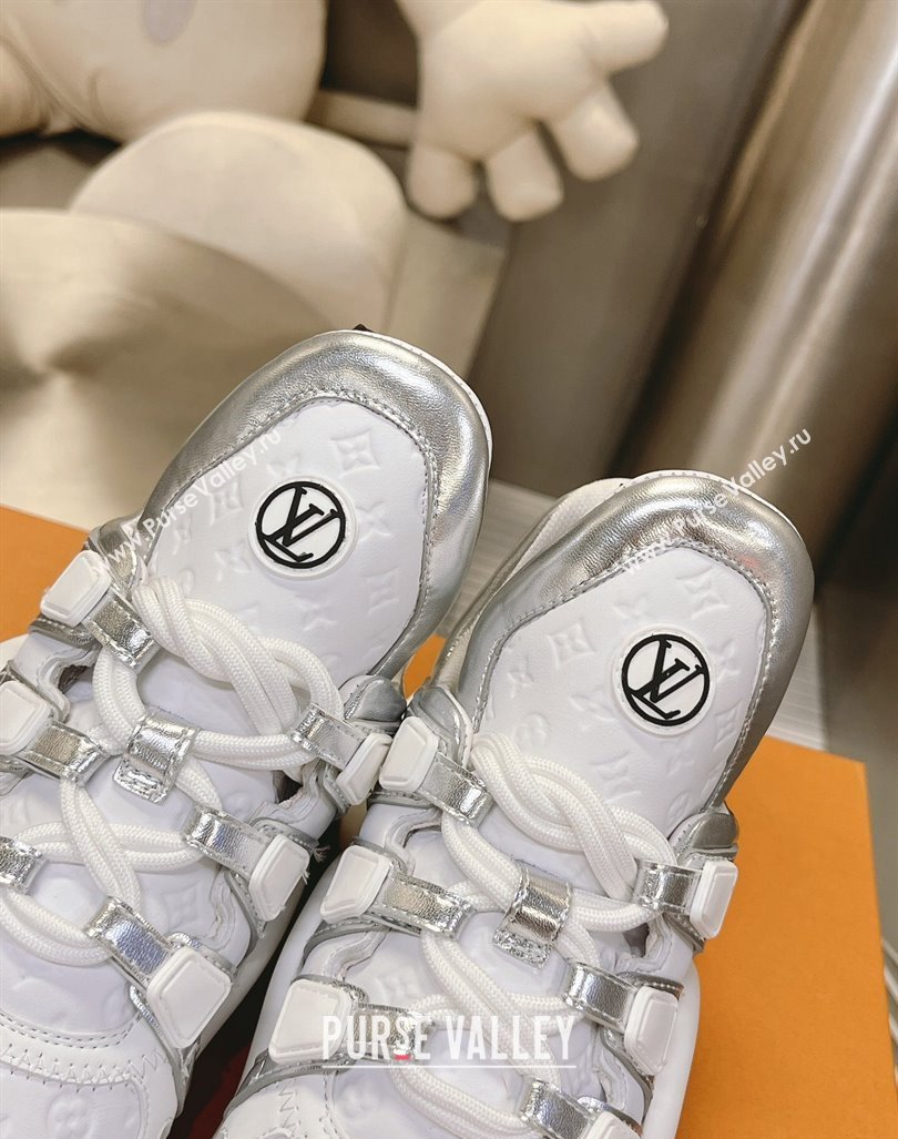 Louis Vuitton Archlight Sneakers in Monogram Calf Leather White/Silver 2024 0608 (MD-240608018)