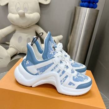 Louis Vuitton Archlight Sneakers in Monogram Jacquemus Light Blue 2024 0608 (MD-240608019)