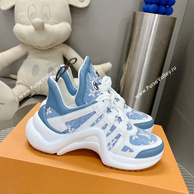 Louis Vuitton Archlight Sneakers in Monogram Jacquemus Light Blue 2024 0608 (MD-240608019)