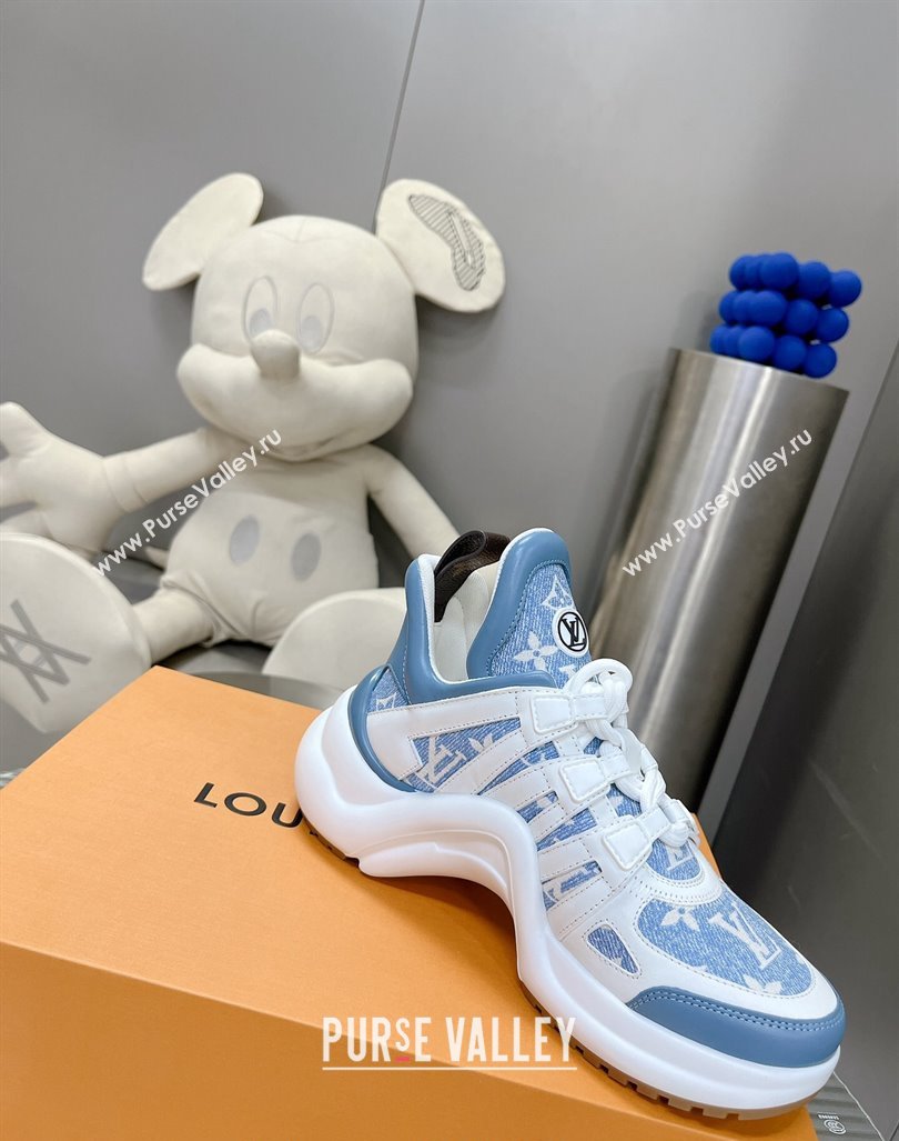 Louis Vuitton Archlight Sneakers in Monogram Jacquemus Light Blue 2024 0608 (MD-240608019)