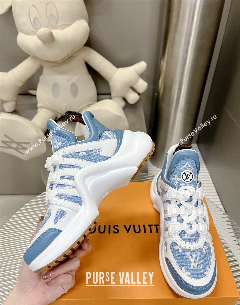 Louis Vuitton Archlight Sneakers in Monogram Jacquemus Light Blue 2024 0608 (MD-240608019)