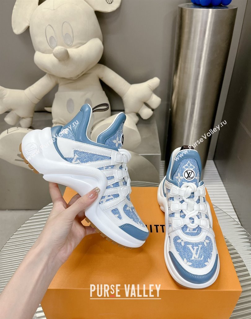 Louis Vuitton Archlight Sneakers in Monogram Jacquemus Light Blue 2024 0608 (MD-240608019)