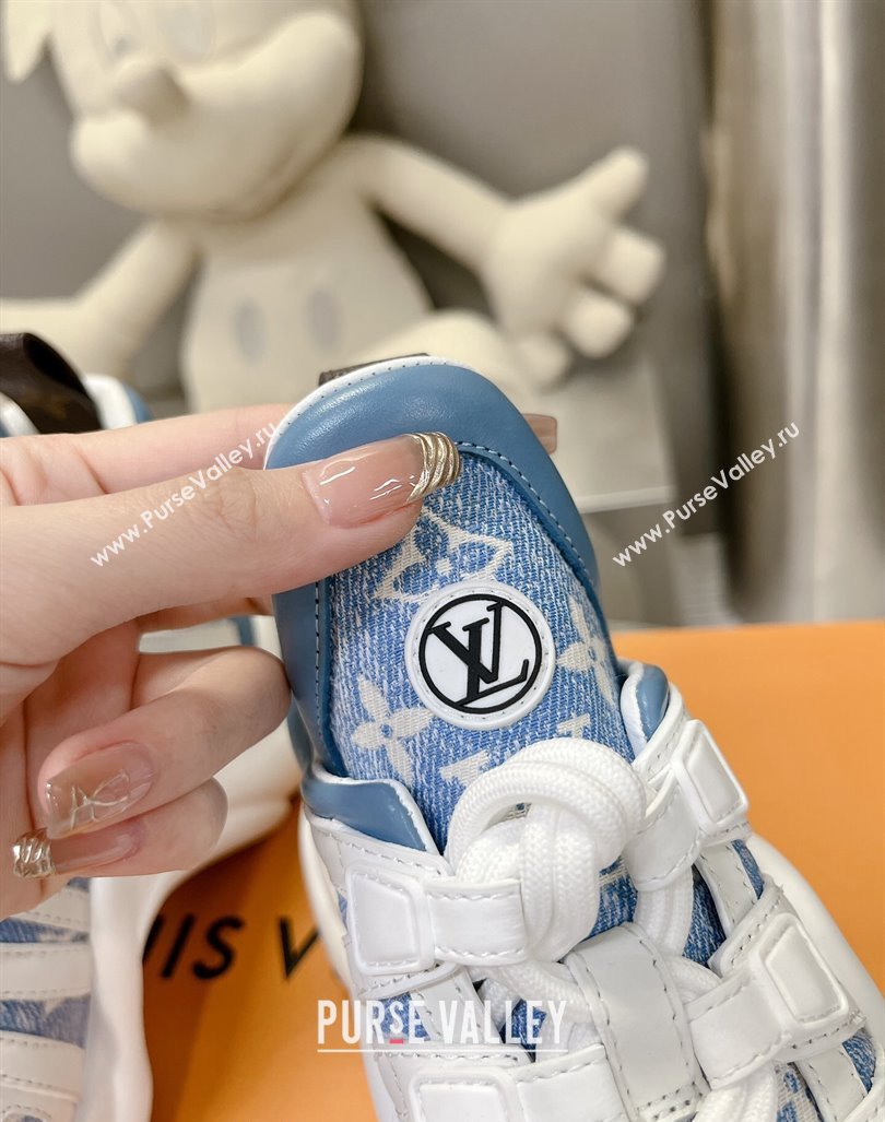 Louis Vuitton Archlight Sneakers in Monogram Jacquemus Light Blue 2024 0608 (MD-240608019)