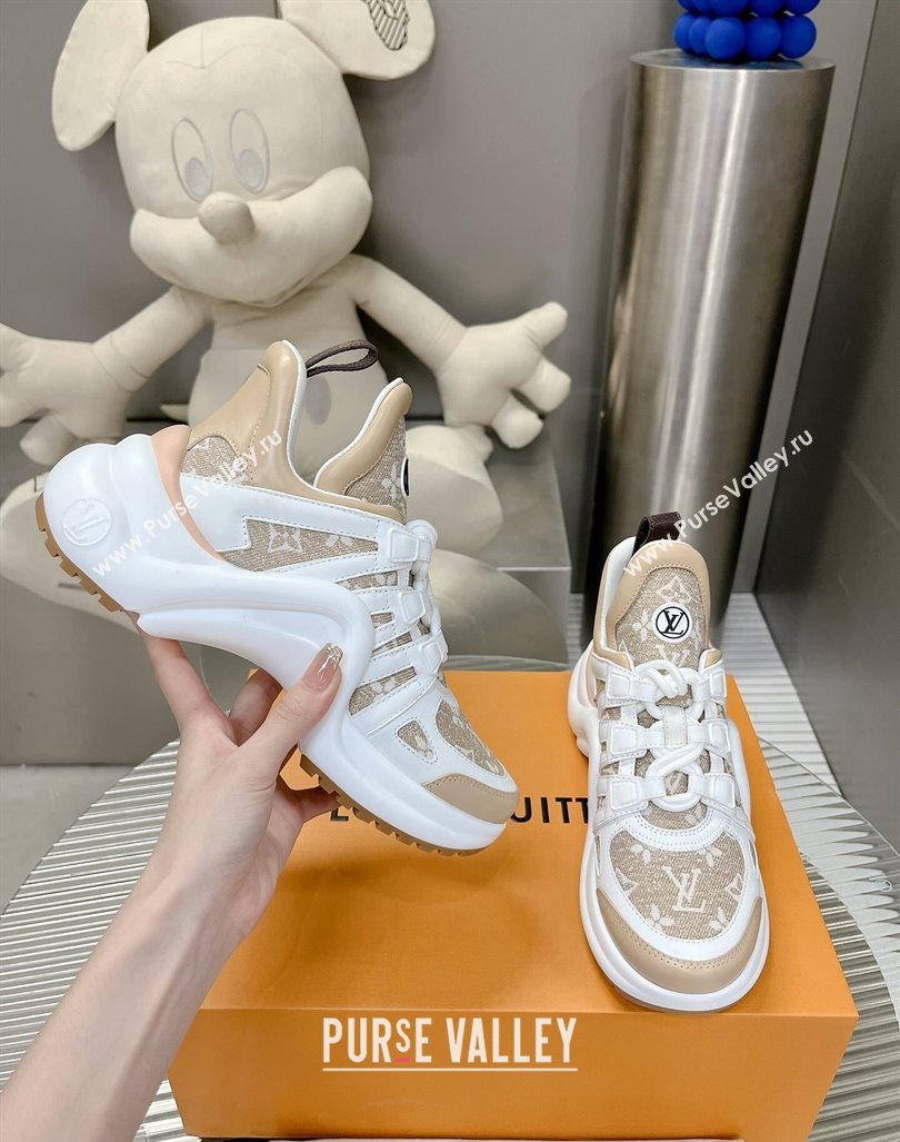 Louis Vuitton Archlight Sneakers in Monogram Jacquemus Beige 2024 0608 (MD-240608020)