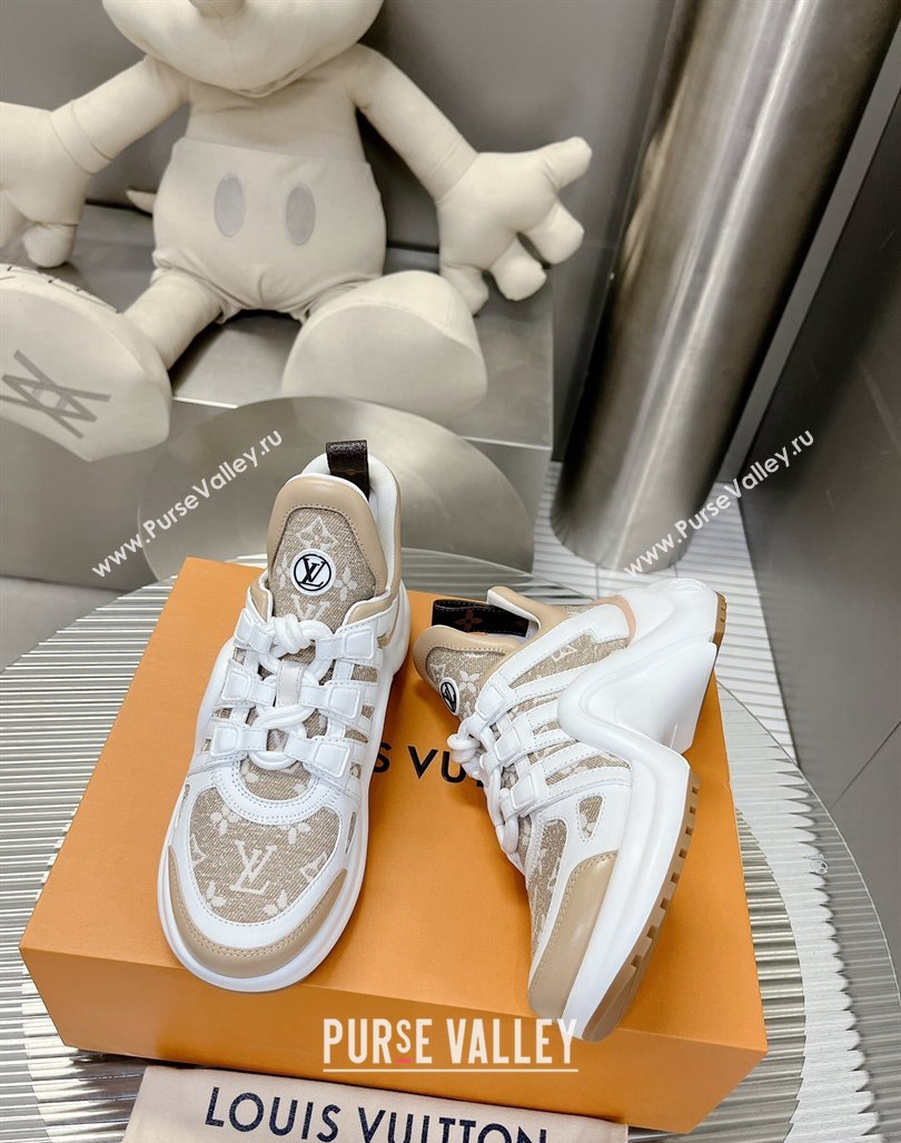 Louis Vuitton Archlight Sneakers in Monogram Jacquemus Beige 2024 0608 (MD-240608020)