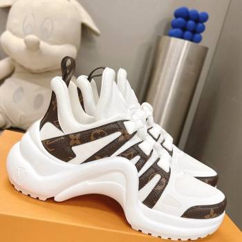 Louis Vuitton Archlight Sneakers in Mesh and Monogram Canvas White 2024 0608 (MD-240608028)