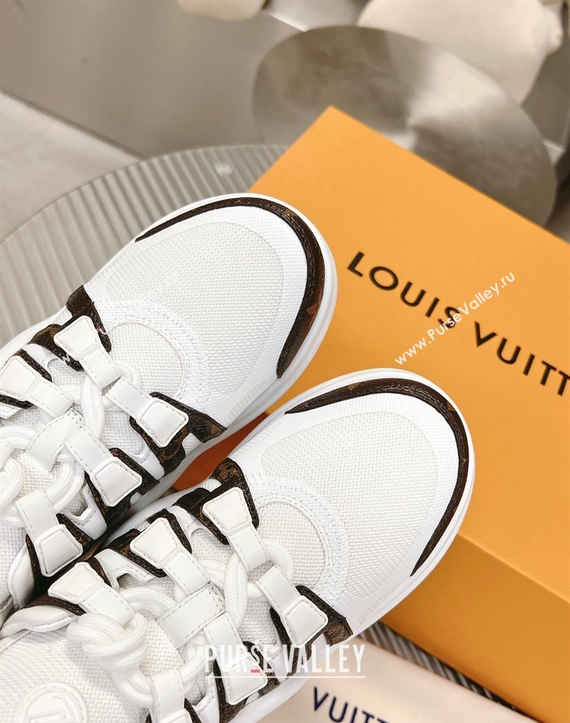 Louis Vuitton Archlight Sneakers in Mesh and Monogram Canvas White 2024 0608 (MD-240608028)