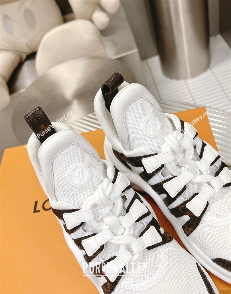 Louis Vuitton Archlight Sneakers in Mesh and Monogram Canvas White 2024 0608 (MD-240608028)