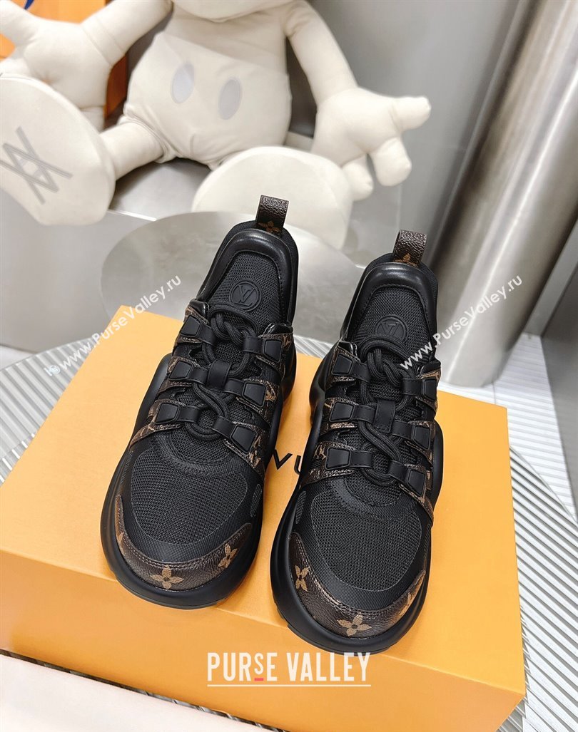 Louis Vuitton Archlight Sneakers in Mesh and Monogram Canvas Black 2024 0608 (MD-240608029)