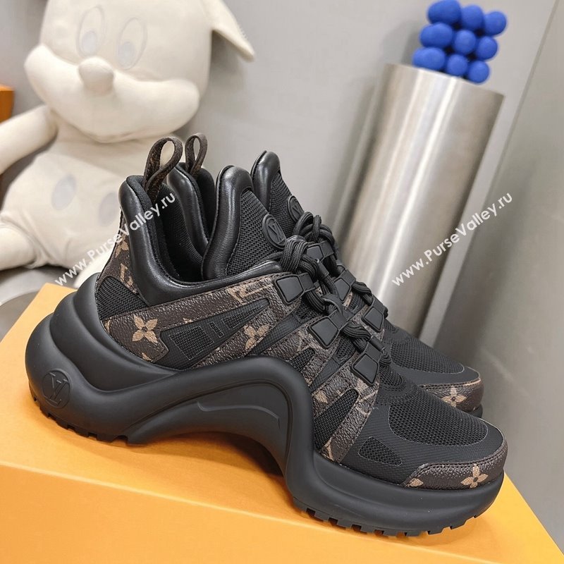 Louis Vuitton Archlight Sneakers in Mesh and Monogram Canvas Black 2024 0608 (MD-240608029)