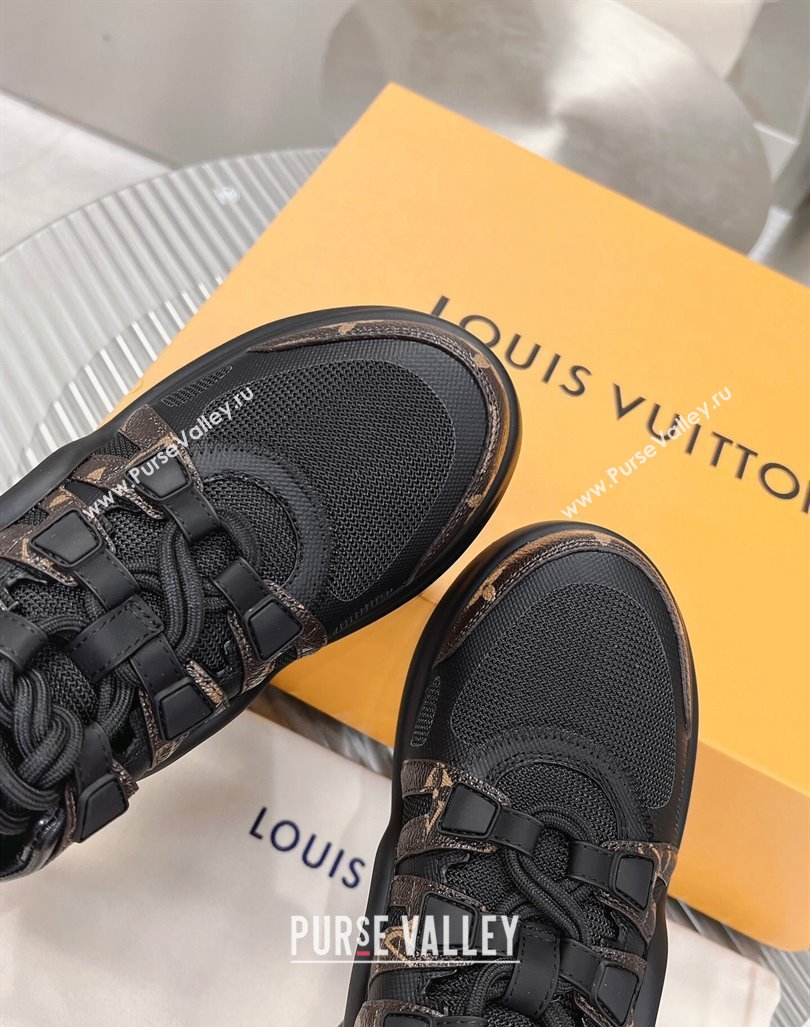 Louis Vuitton Archlight Sneakers in Mesh and Monogram Canvas Black 2024 0608 (MD-240608029)