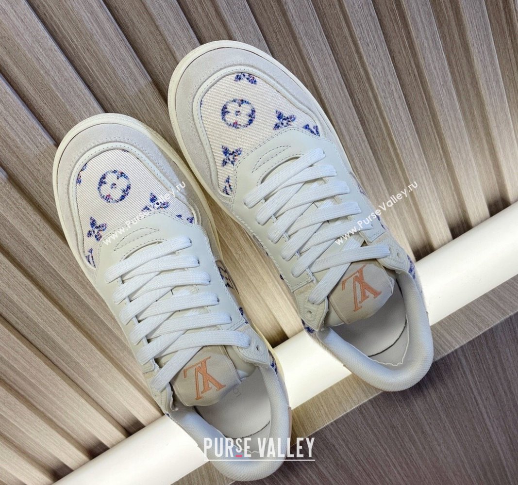 Louis Vuitton LV Stadium Sneakers in White Monogram Tweed 2024 0608 (MD-240608041)