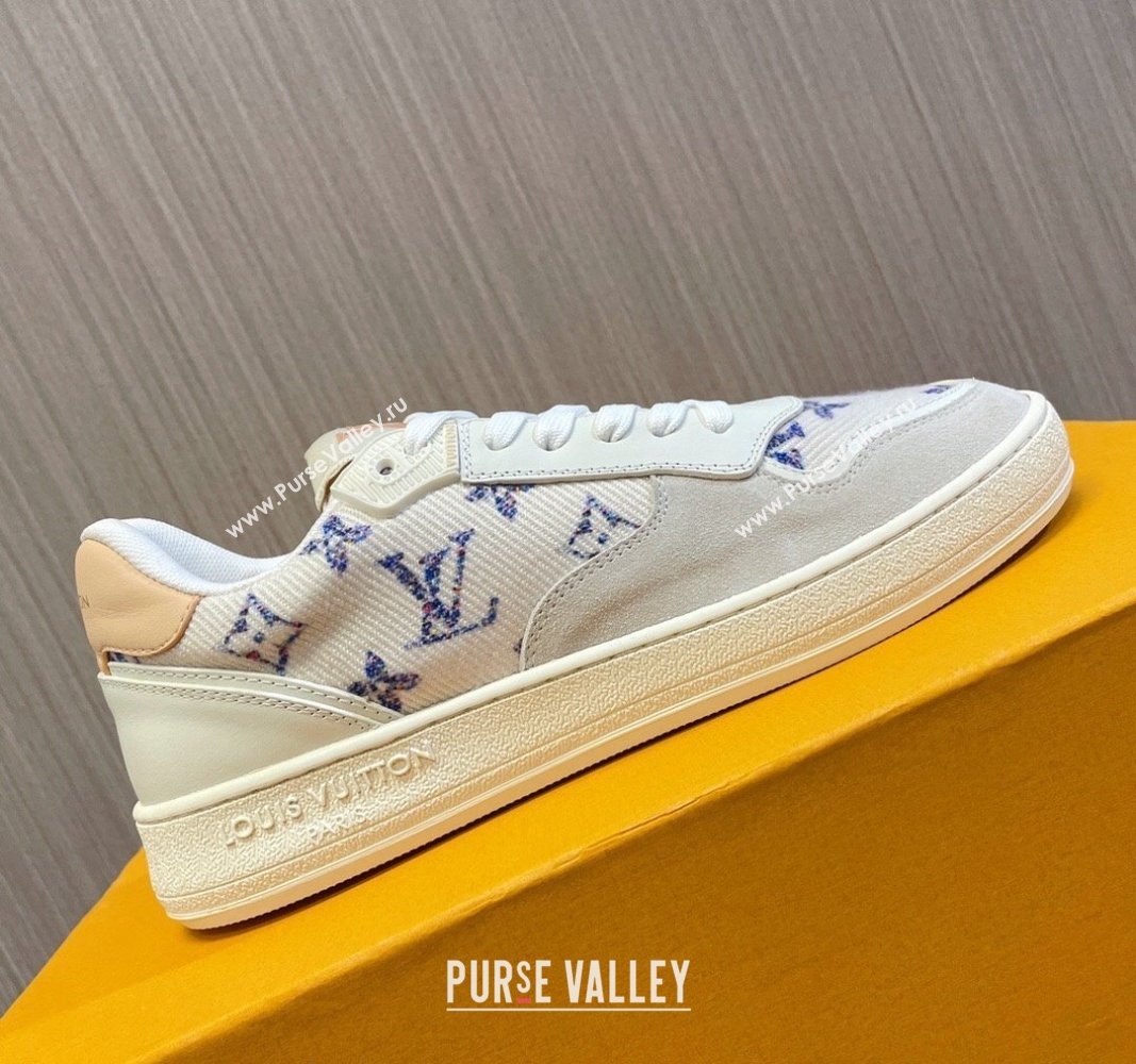 Louis Vuitton LV Stadium Sneakers in White Monogram Tweed 2024 0608 (MD-240608041)