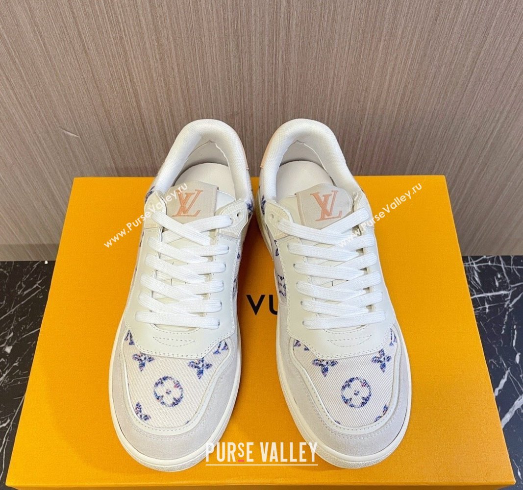 Louis Vuitton LV Stadium Sneakers in White Monogram Tweed 2024 0608 (MD-240608041)