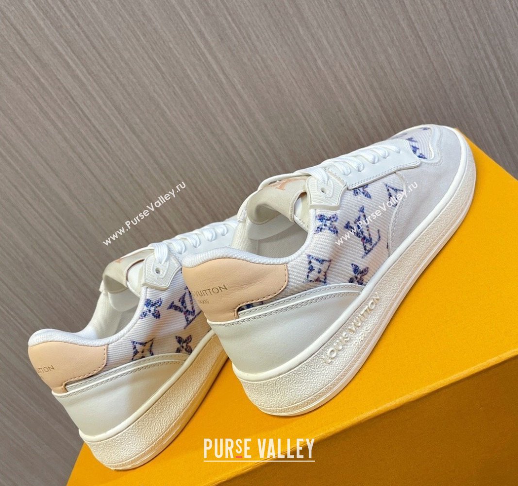 Louis Vuitton LV Stadium Sneakers in White Monogram Tweed 2024 0608 (MD-240608041)