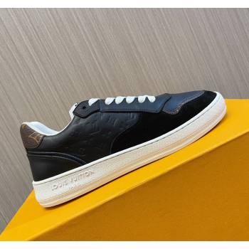 Louis Vuitton LV Stadium Sneakers in Monogram Leather and Suede Black 2024 0608 (MD-240608043)