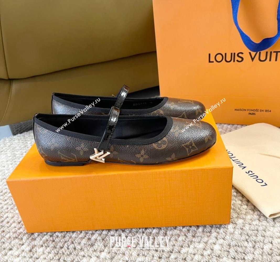 Louis Vuitton Romy Flat Ballerinas in Monogram Canvas 2024 0606 (MD-240606160)