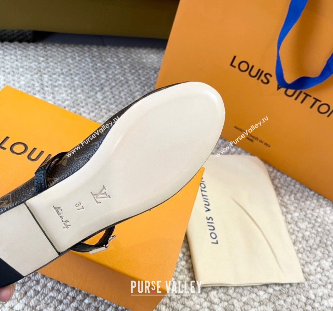 Louis Vuitton Romy Flat Ballerinas in Monogram Canvas 2024 0606 (MD-240606160)